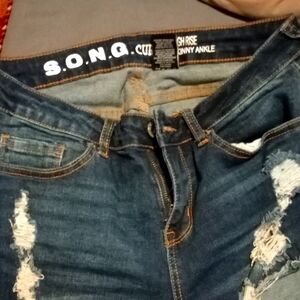 S.O.N.G. High Rise Skinny Ankle Jeans